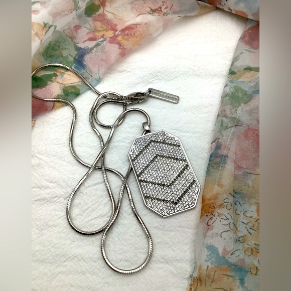 Vince Camuto Geometric Silver Pendant Necklace - Picture 2 of 2